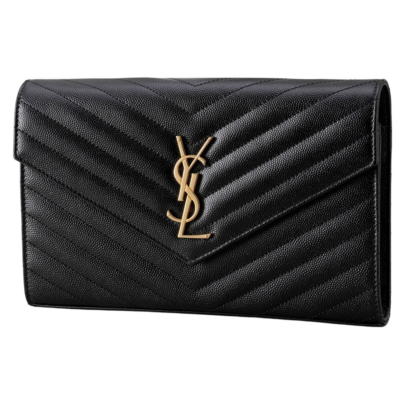YVES SAINT LAURENT(USED)생로랑 377828 모노그램 쉐브론 체인 크로스백